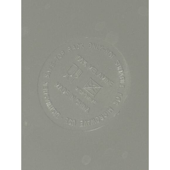 Melamine round serving bowl Set Of Two Plastic - Picture 4 of 4